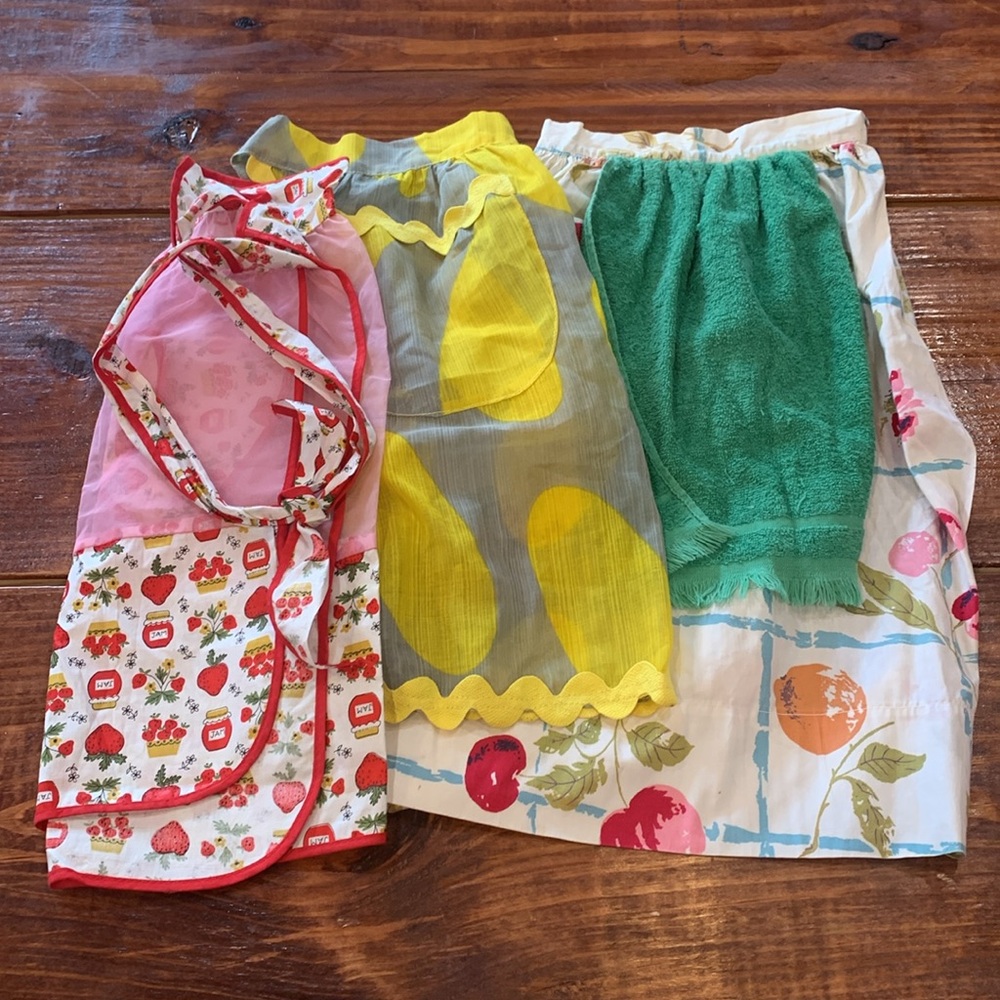 Vintage Rare Cannon Half Waist Aprons - 3 total